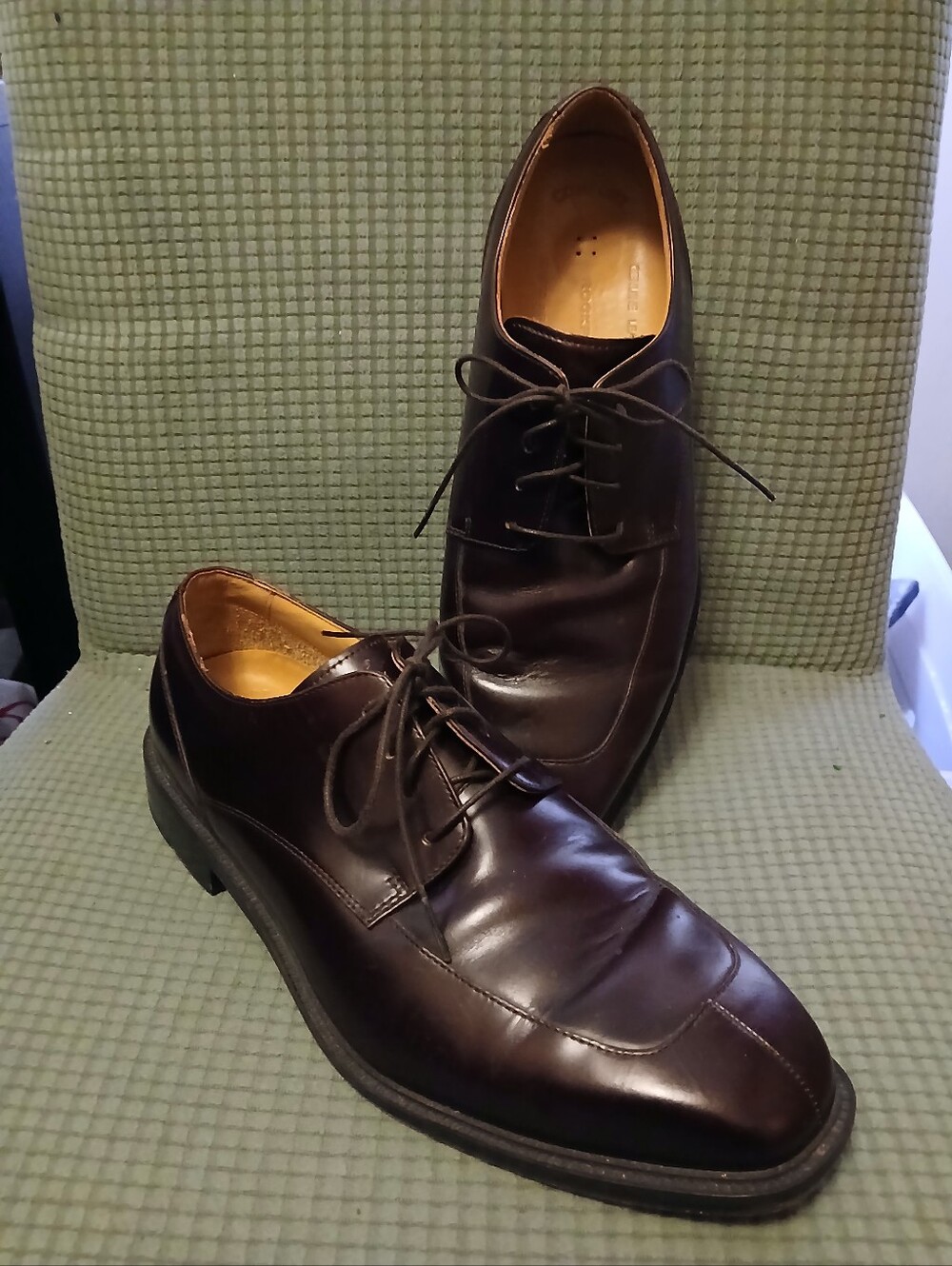 Rockport APM1235E Burgundy Oxford Split Toe Dress Shoes 11 W (081726A)